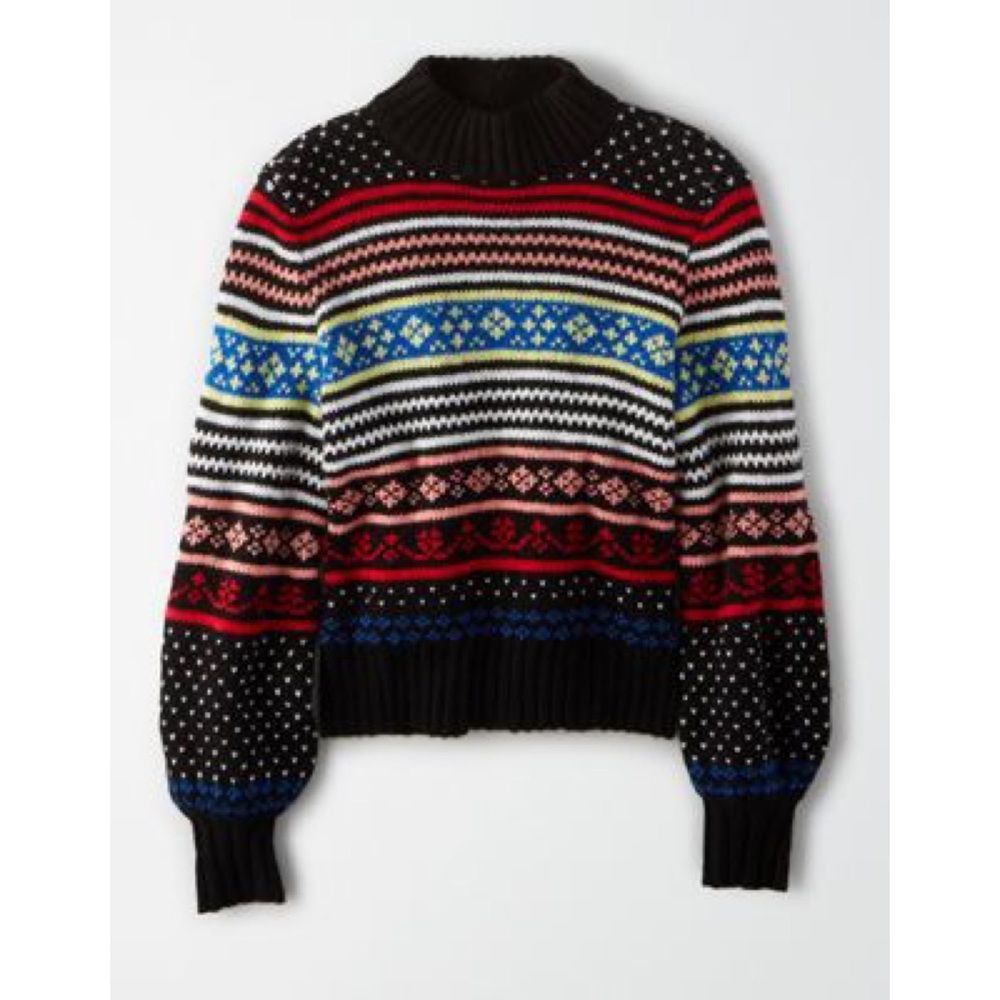 American Eagle Mock Neck Sweater